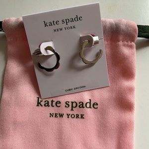 Kate spade mini scallop hoops